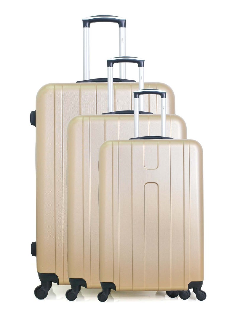 HERO - Set de 3 Valises ATLANTA Beige - Kiabi