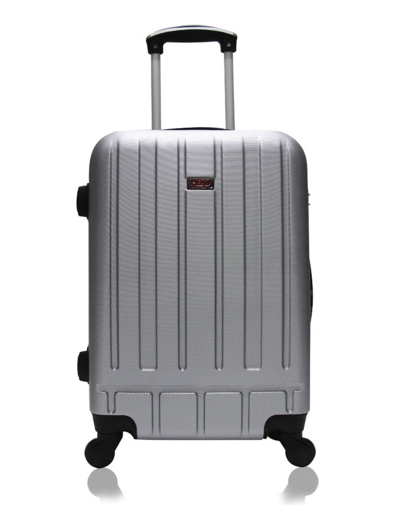 HERO - Valise Cabine ABS BRAVA  55 cm 4 Roues Gris - Kiabi