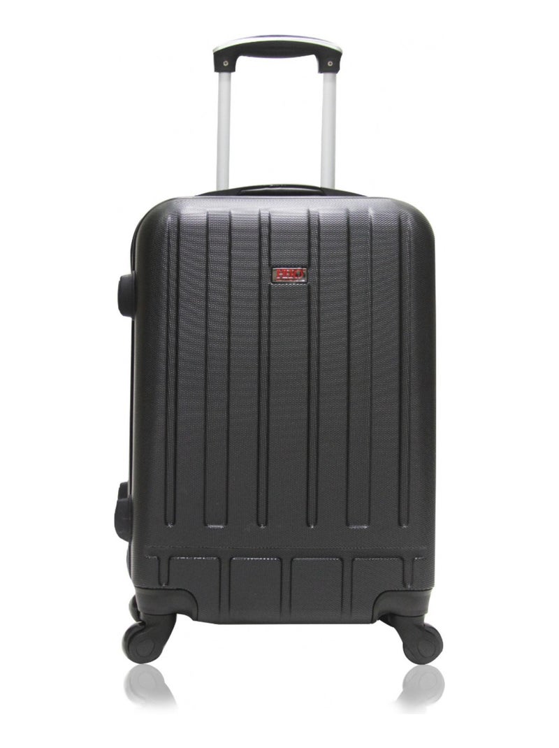 HERO - Valise Cabine ABS BRAVA  55 cm 4 Roues Noir - Kiabi