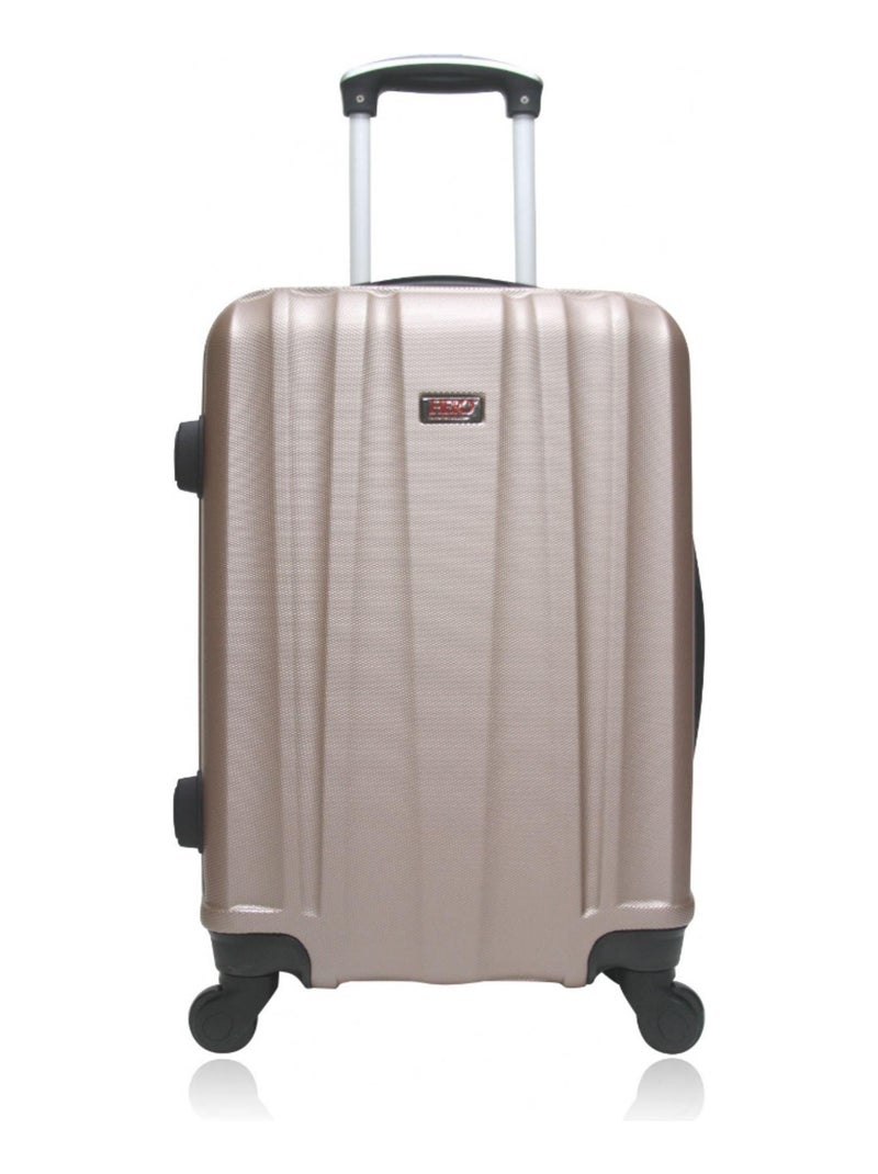 HERO - Valise Cabine ABS GOMERA  55 cm 4 Roues Rose - Kiabi