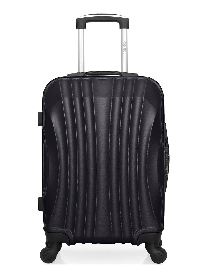 HERO - Valise Cabine ABS MOSCOU  55 cm 4 Roues Noir - Kiabi