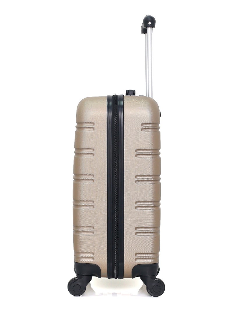 HERO - Valise Cabine ABS RENOSO  55 cm 4 Roues Beige - Kiabi