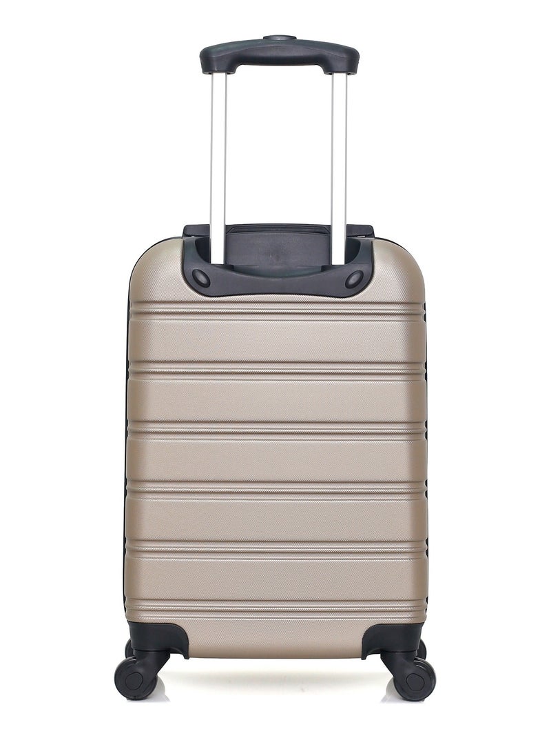 HERO - Valise Cabine ABS RENOSO  55 cm 4 Roues Beige - Kiabi