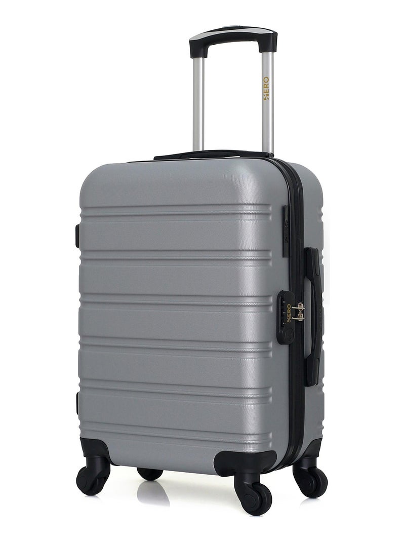 HERO - Valise Cabine ABS RENOSO  55 cm 4 Roues Gris - Kiabi