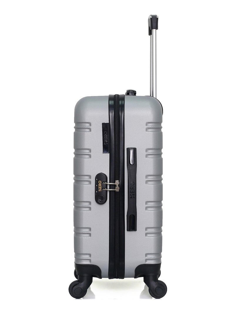 HERO - Valise Cabine ABS RENOSO  55 cm 4 Roues Gris - Kiabi