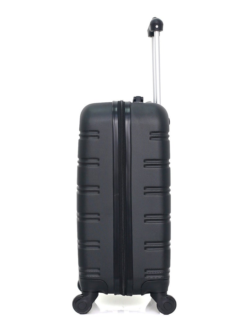 HERO - Valise Cabine ABS RENOSO  55 cm 4 Roues Noir - Kiabi