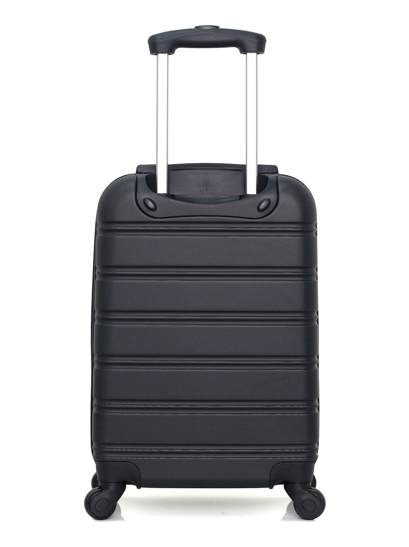 HERO - Valise Cabine ABS RENOSO  55 cm 4 Roues Noir - Kiabi