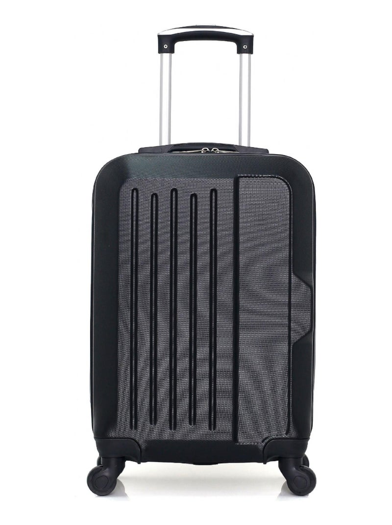 HERO - Valise Cabine ABS VESUVIO  55 cm 4 Roues Noir - Kiabi