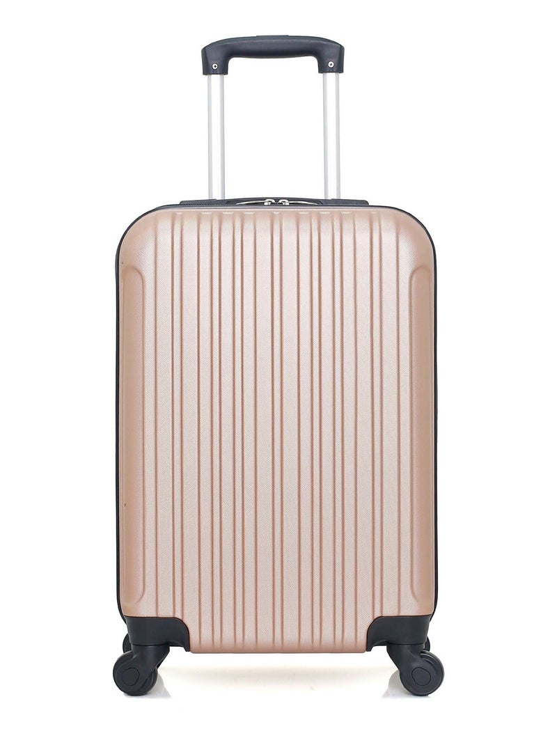 HERO - Valise Cabine ALPES 55 cm 4 Roues Rose clair - Kiabi