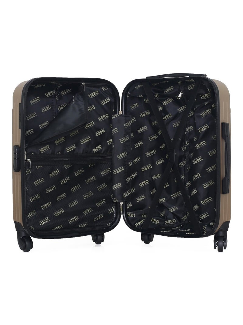 HERO - Valise Cabine CARPATES 55 cm 4 Roues Beige - Kiabi