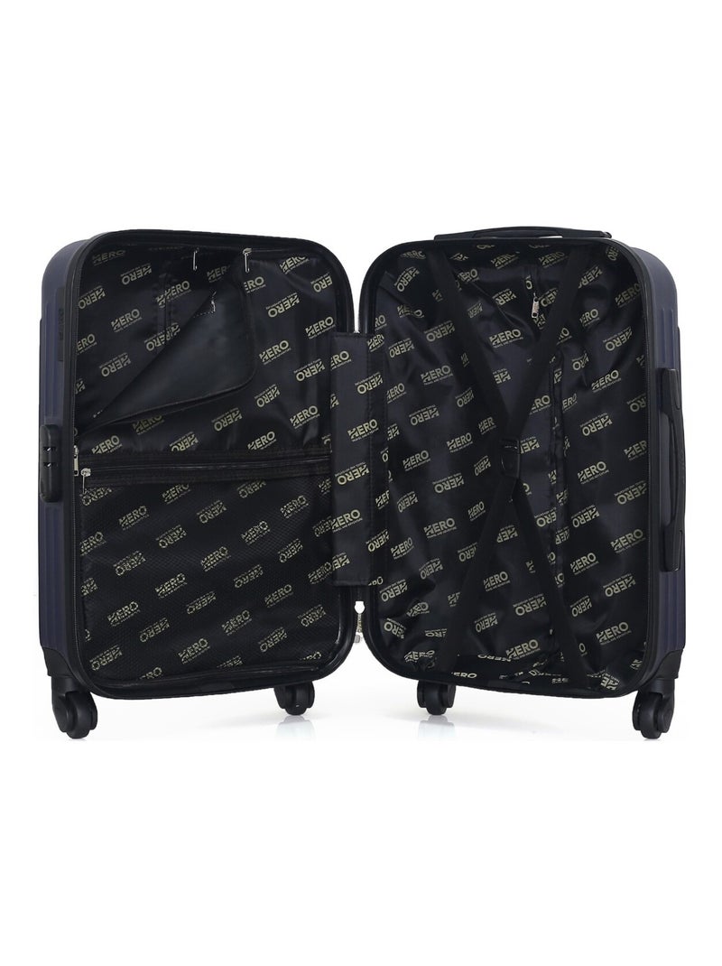 HERO - Valise Cabine CARPATES 55 cm 4 Roues Bleu Bleu marine - Kiabi