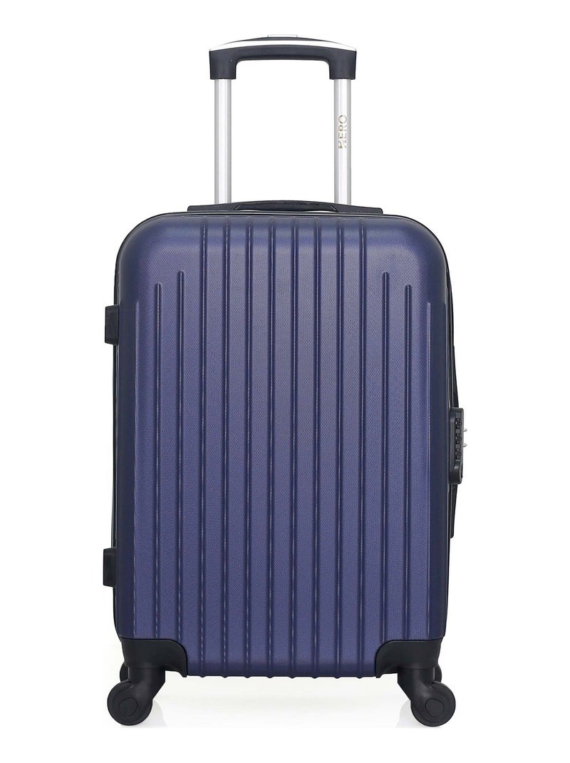 HERO - Valise Cabine CARPATES 55 cm 4 Roues Bleu marine - Kiabi
