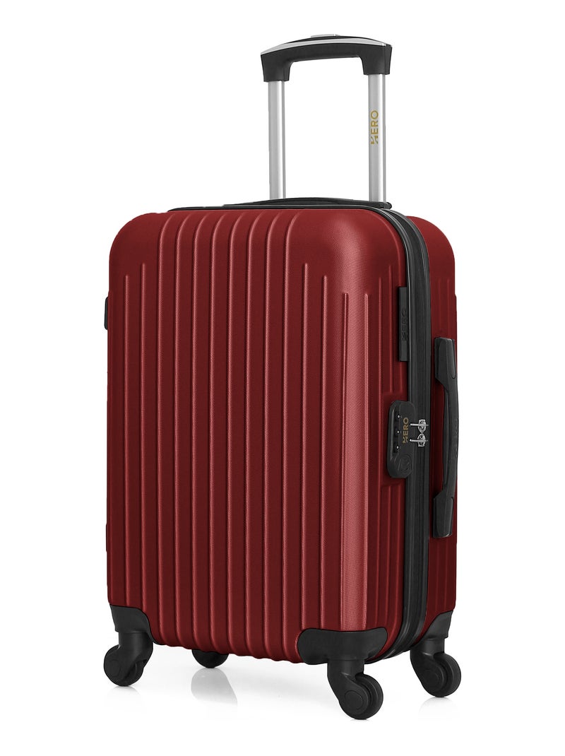 HERO - Valise Cabine CARPATES 55 cm 4 Roues Bordeaux - Kiabi
