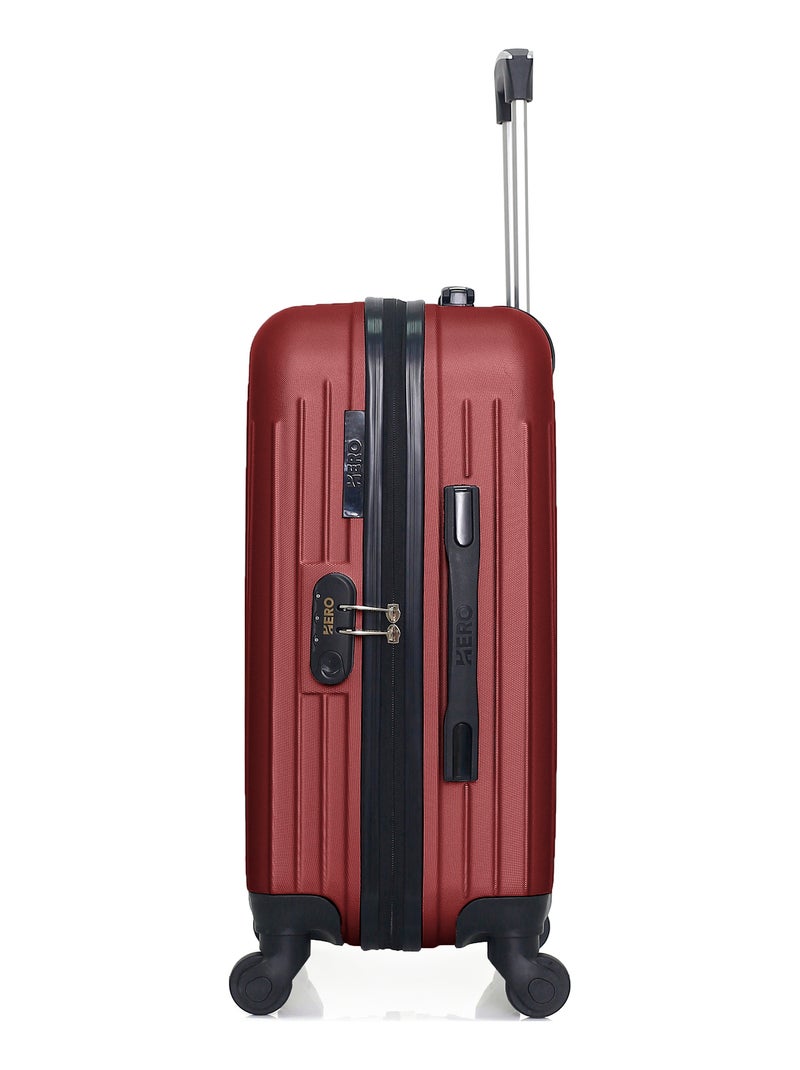 HERO - Valise Cabine CARPATES 55 cm 4 Roues Bordeaux - Kiabi