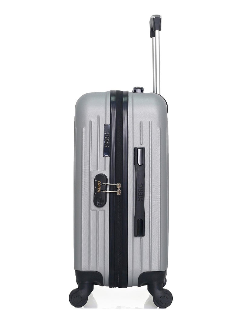 HERO - Valise Cabine CARPATES 55 cm 4 Roues Gris - Kiabi
