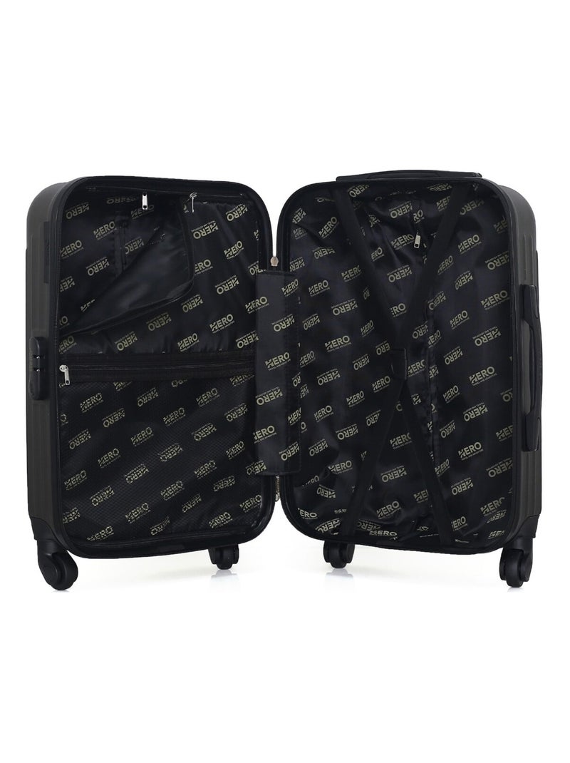 HERO - Valise Cabine CARPATES 55 cm 4 Roues Gris foncé - Kiabi