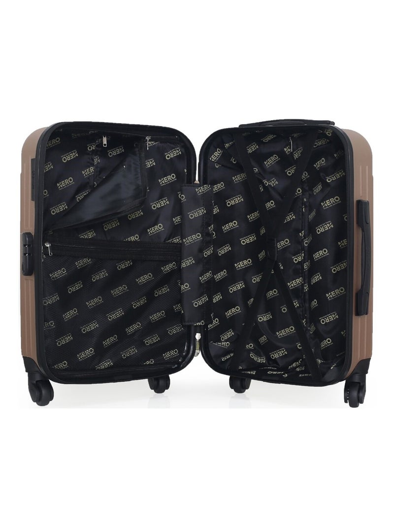 HERO - Valise Cabine CARPATES 55 cm 4 Roues Rose Métal - Kiabi