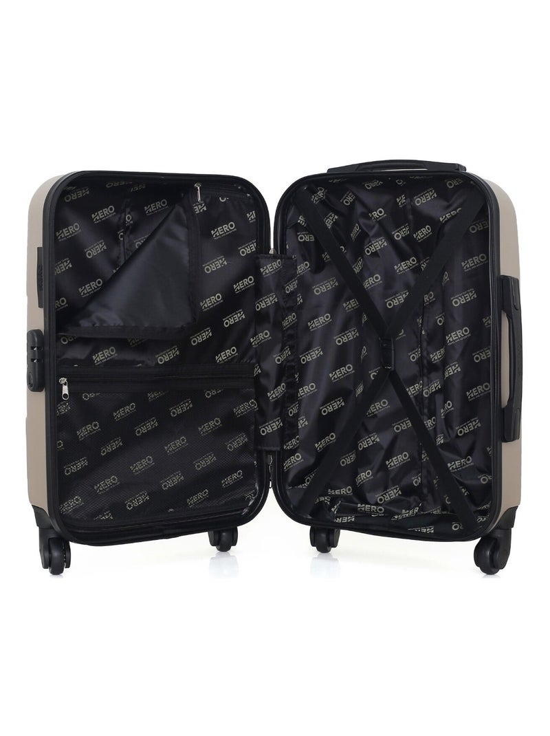 HERO - Valise Cabine CORONADO 55 cm 4 Roues Beige - Kiabi