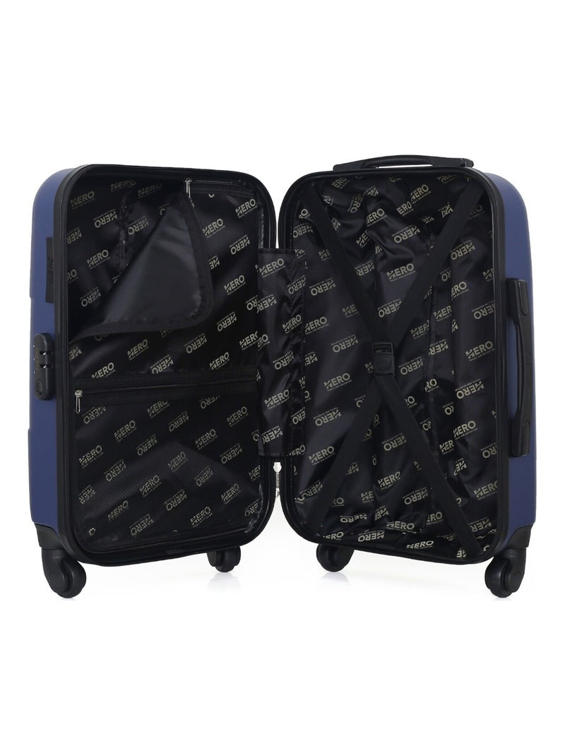 HERO - Valise Cabine CORONADO 55 cm 4 Roues Bleu Bleu marine - Kiabi