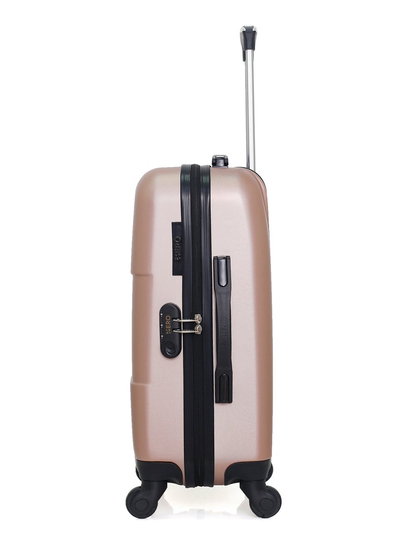HERO - Valise Cabine CORONADO 55 cm 4 Roues Rose Métal - Kiabi