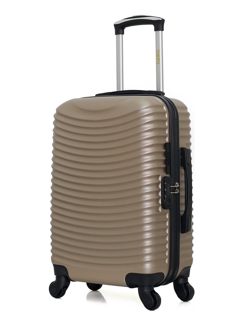 HERO - Valise Cabine ETNA 55 cm 4 Roues Beige - Kiabi