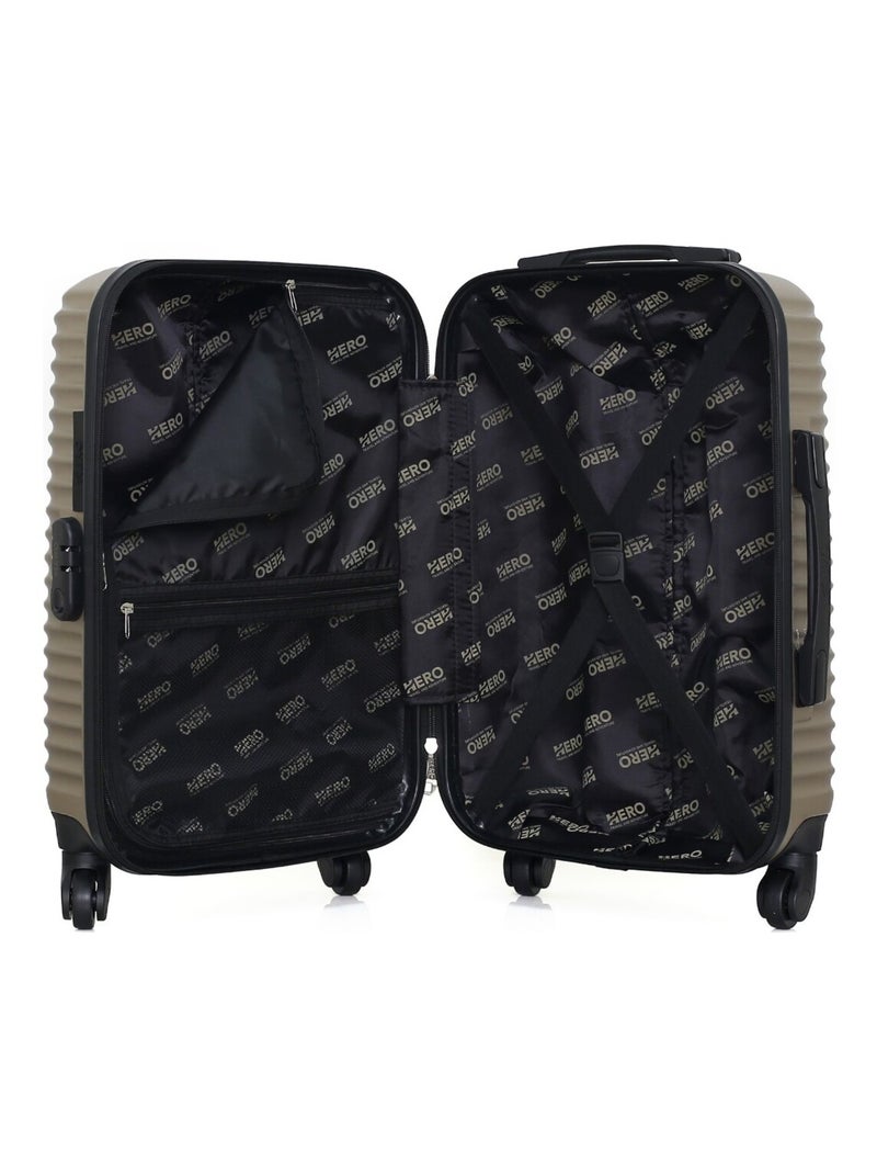 HERO - Valise Cabine ETNA 55 cm 4 Roues Beige - Kiabi