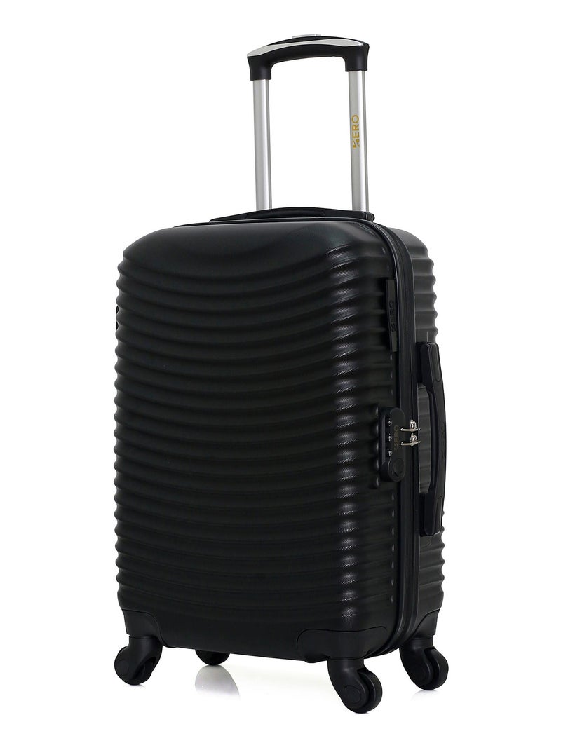 HERO - Valise Cabine ETNA 55 cm 4 Roues Noir - Kiabi