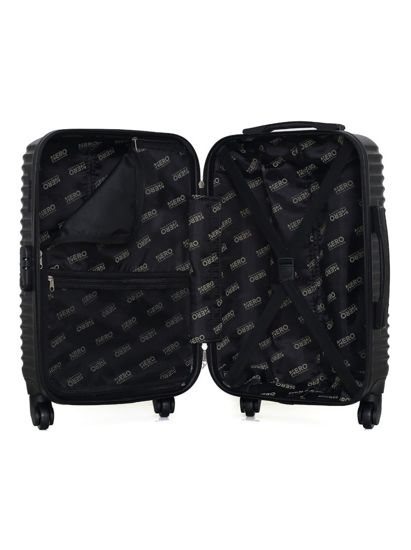 HERO - Valise Cabine ETNA 55 cm 4 Roues Noir - Kiabi