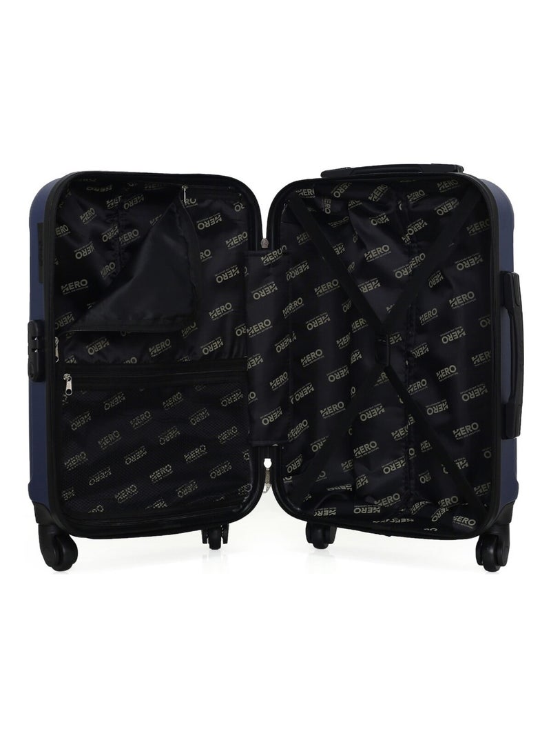 HERO - Valise Cabine FOGO 55 cm 4 Roues Bleu Bleu marine - Kiabi