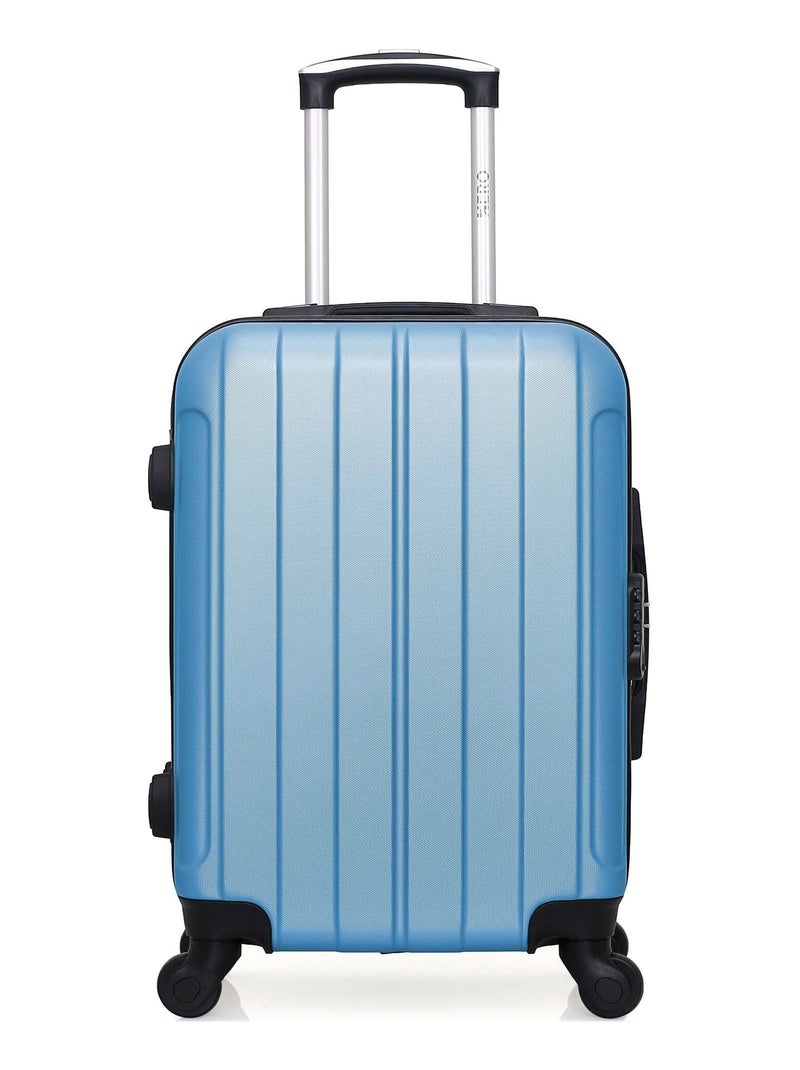 HERO - Valise Cabine FOGO 55 cm 4 Roues Bleu clair - Kiabi