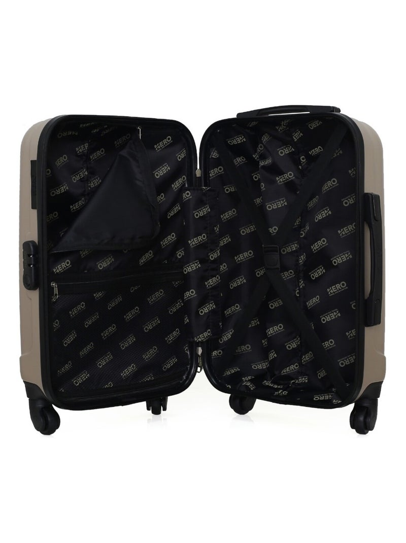 HERO - Valise Cabine HIMALAYA 55 cm 4 Roues Beige - Kiabi