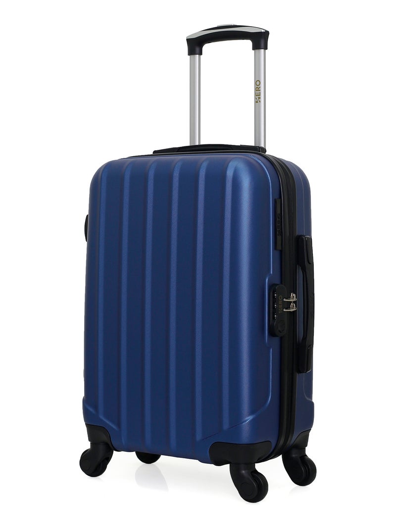 HERO - Valise Cabine HIMALAYA 55 cm 4 Roues Bleu Bleu marine - Kiabi