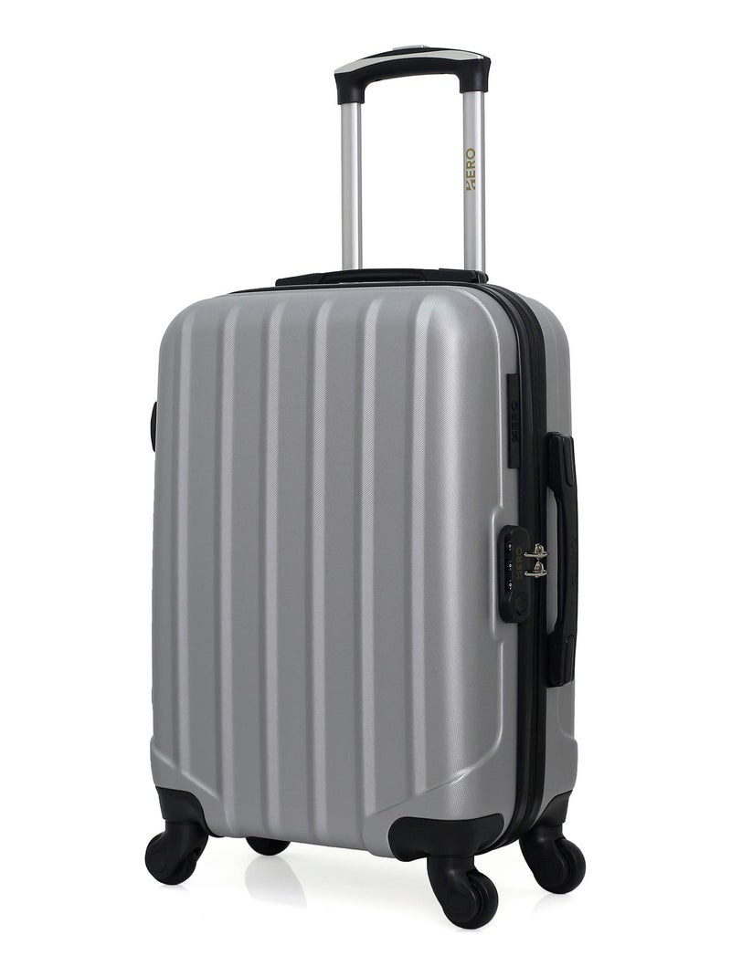 HERO - Valise Cabine HIMALAYA 55 cm 4 Roues Gris - Kiabi