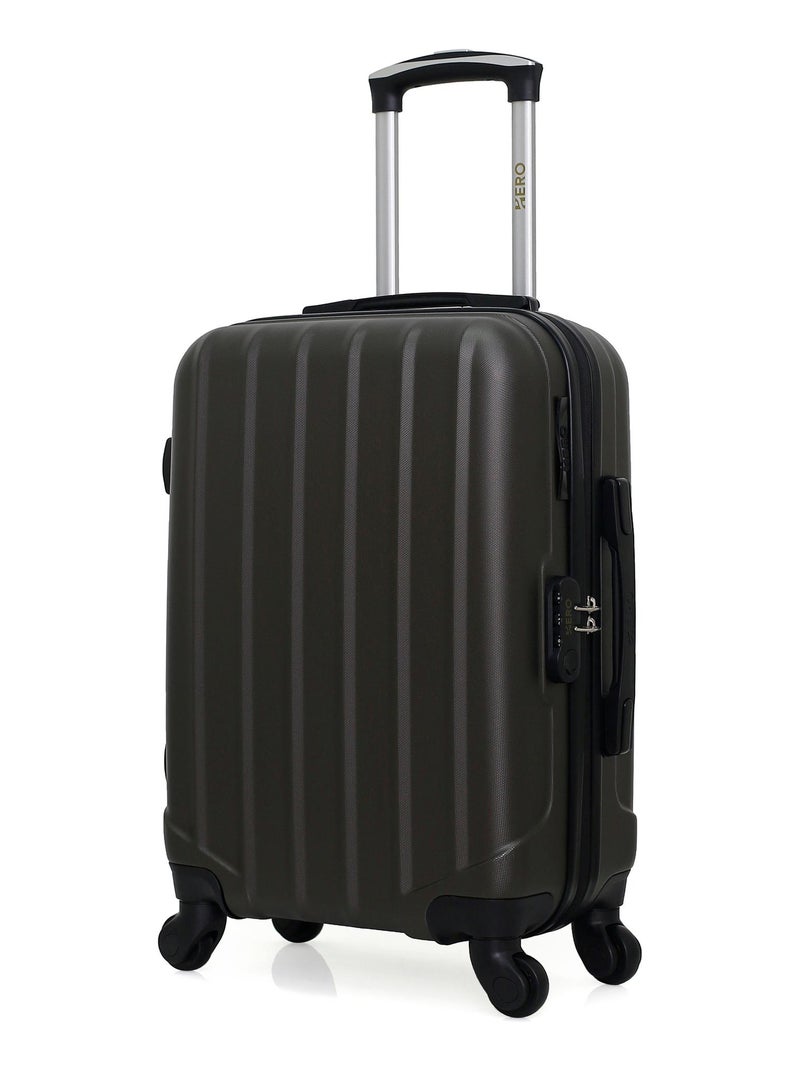HERO - Valise Cabine HIMALAYA 55 cm 4 Roues Gris foncé - Kiabi