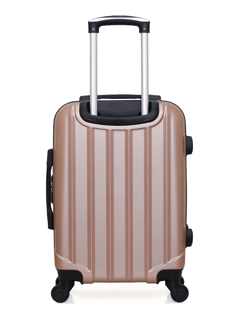 HERO - Valise Cabine HIMALAYA 55 cm 4 Roues Rose Métal - Kiabi