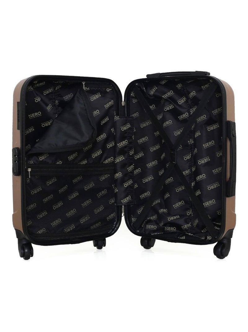 HERO - Valise Cabine HIMALAYA 55 cm 4 Roues Rose Métal - Kiabi