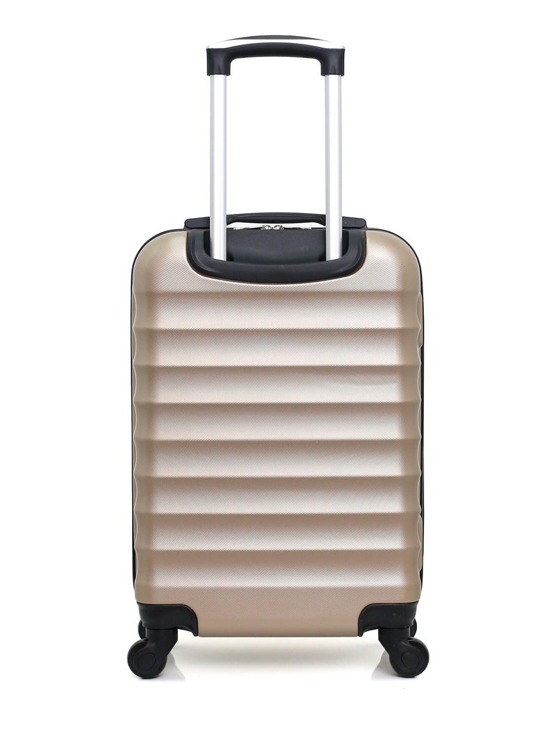 HERO - Valise Cabine JAKARTA 55 cm 4 Roues Beige - Kiabi