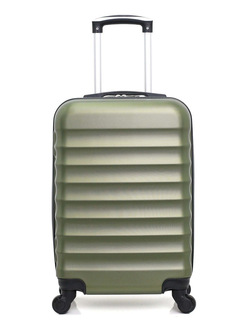 HERO - Valise Cabine JAKARTA 55 cm 4 Roues Vert kaki - Kiabi