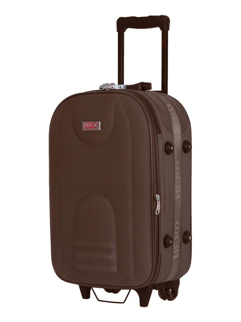 HERO - Valise Cabine JURA 55 cm 4 Roues Marron - Kiabi