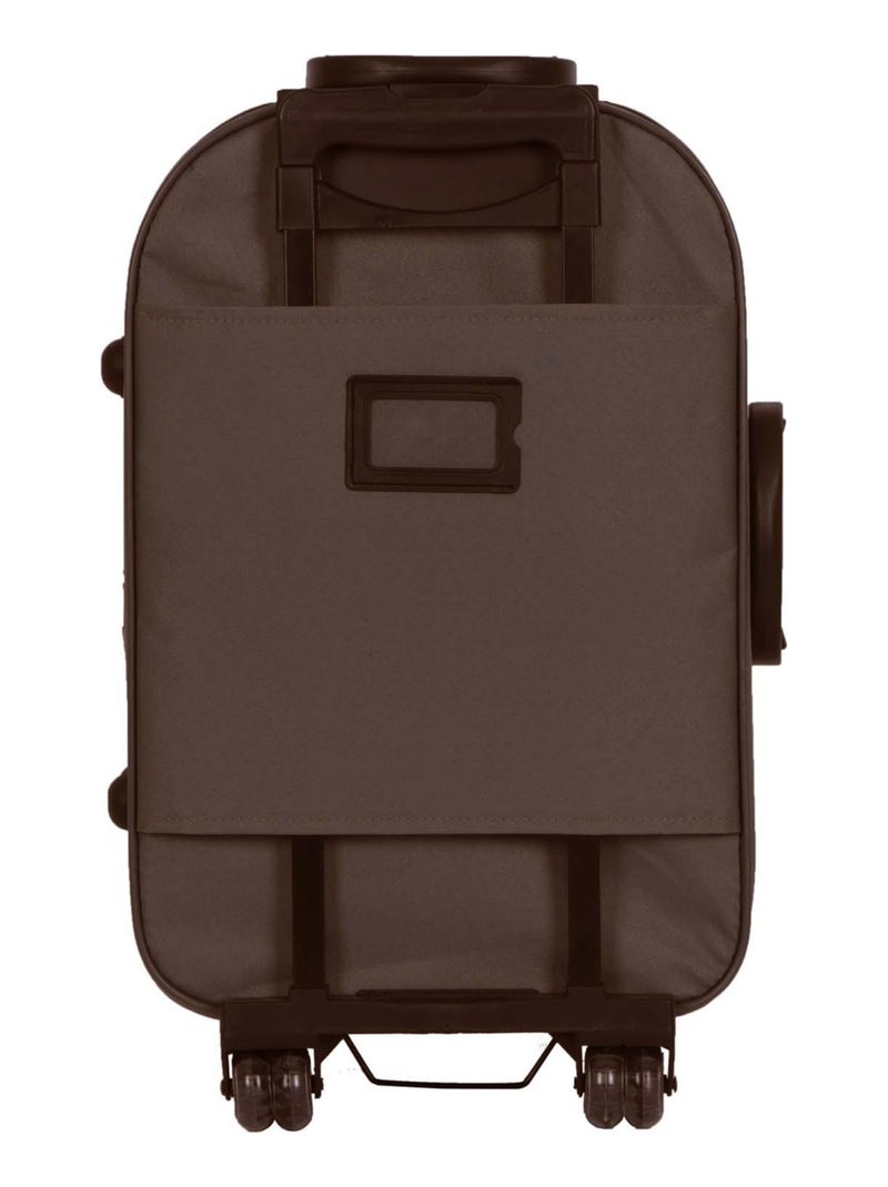HERO - Valise Cabine JURA 55 cm 4 Roues Marron - Kiabi