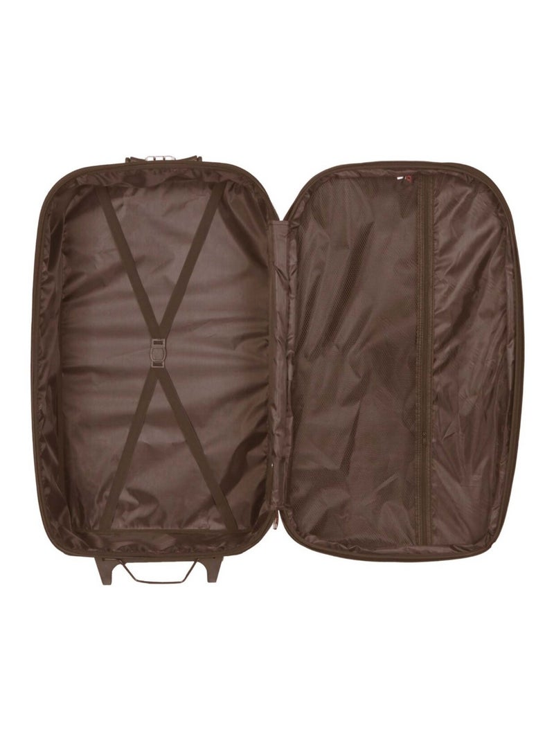 HERO - Valise Cabine JURA 55 cm 4 Roues Marron - Kiabi