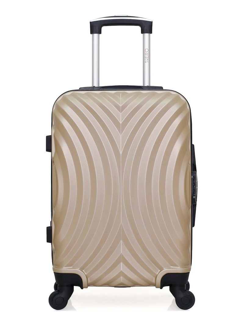 HERO - Valise Cabine LAGOS 55 cm 4 Roues Beige - Kiabi