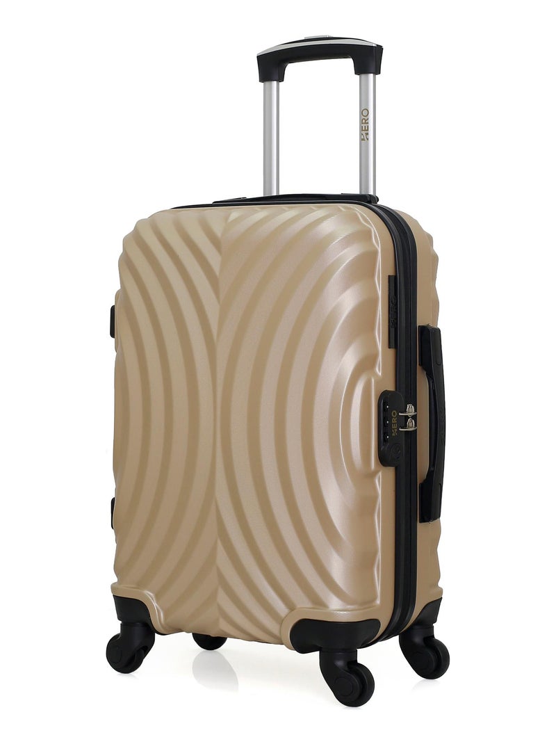 HERO - Valise Cabine LAGOS 55 cm 4 Roues Beige - Kiabi