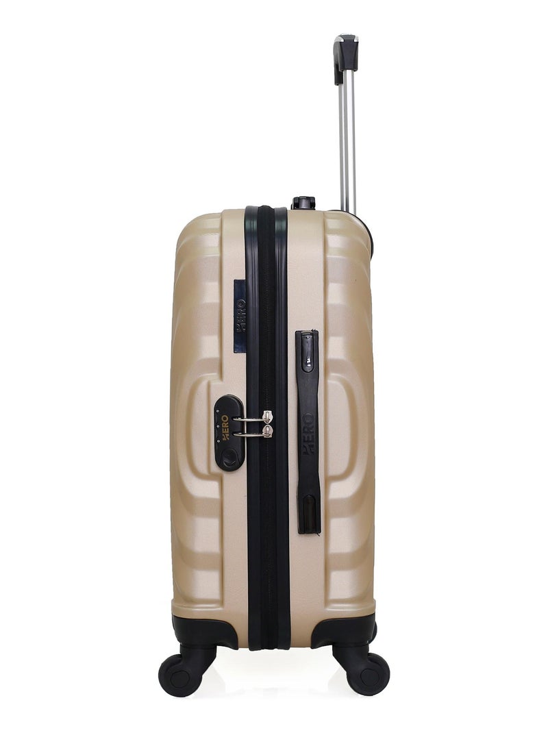 HERO - Valise Cabine LAGOS 55 cm 4 Roues Beige - Kiabi