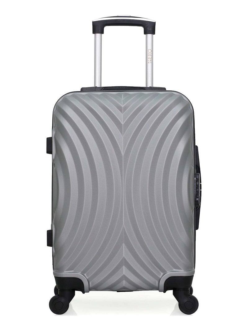 HERO - Valise Cabine LAGOS 55 cm 4 Roues Gris - Kiabi