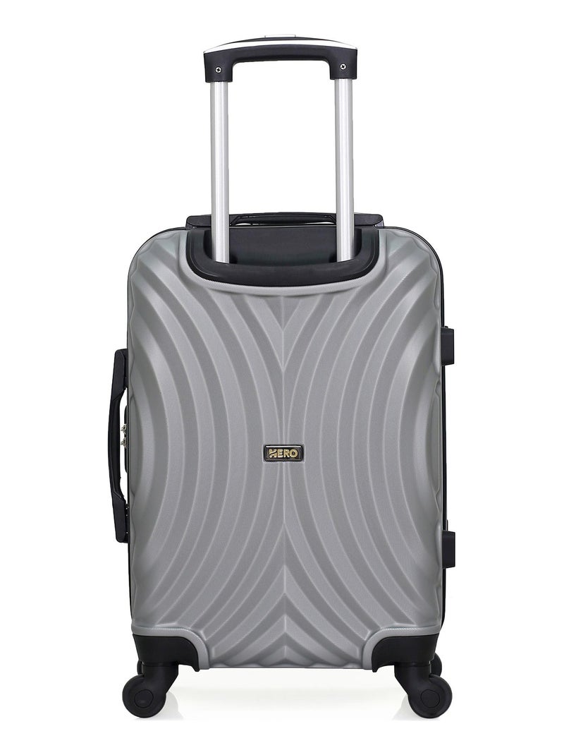 HERO - Valise Cabine LAGOS 55 cm 4 Roues Gris - Kiabi
