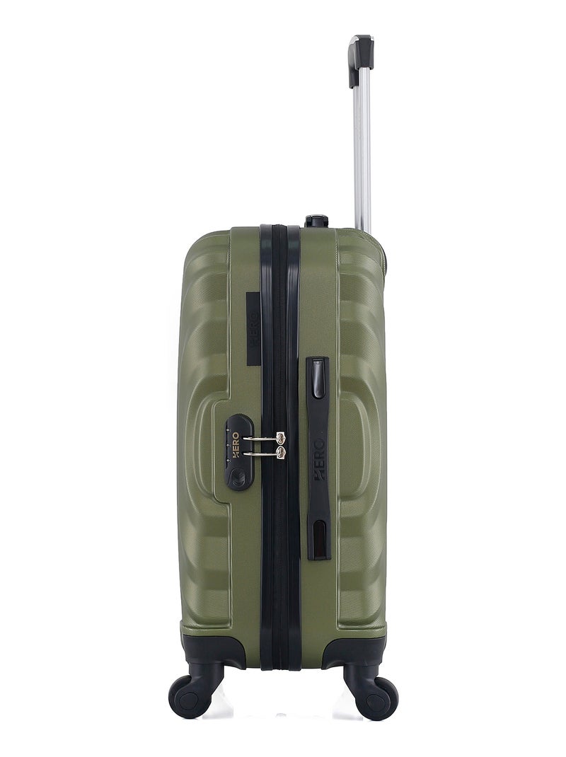HERO - Valise Cabine LAGOS 55 cm 4 Roues Kaki - Kiabi