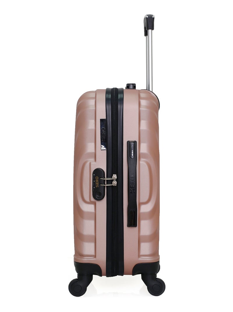 HERO - Valise Cabine LAGOS 55 cm 4 Roues Rose Métal - Kiabi
