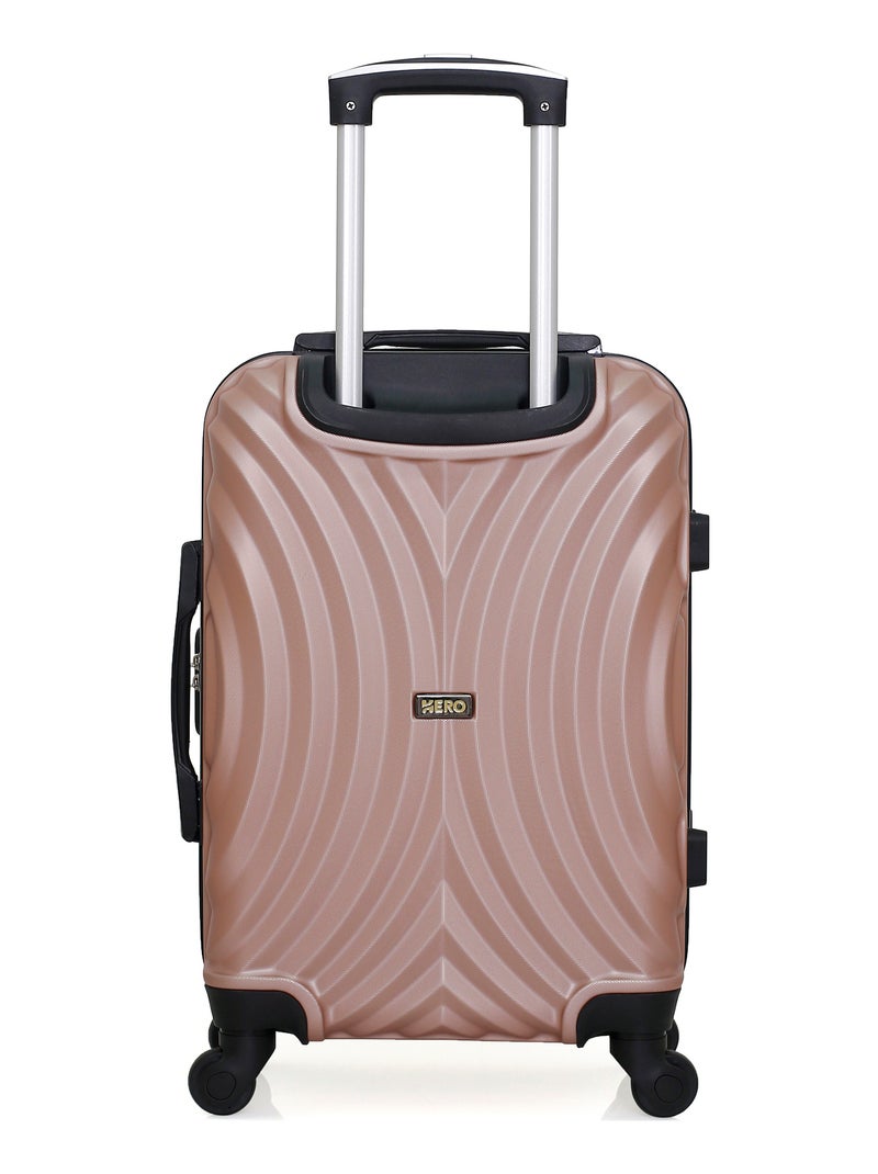 HERO - Valise Cabine LAGOS 55 cm 4 Roues Rose Métal - Kiabi