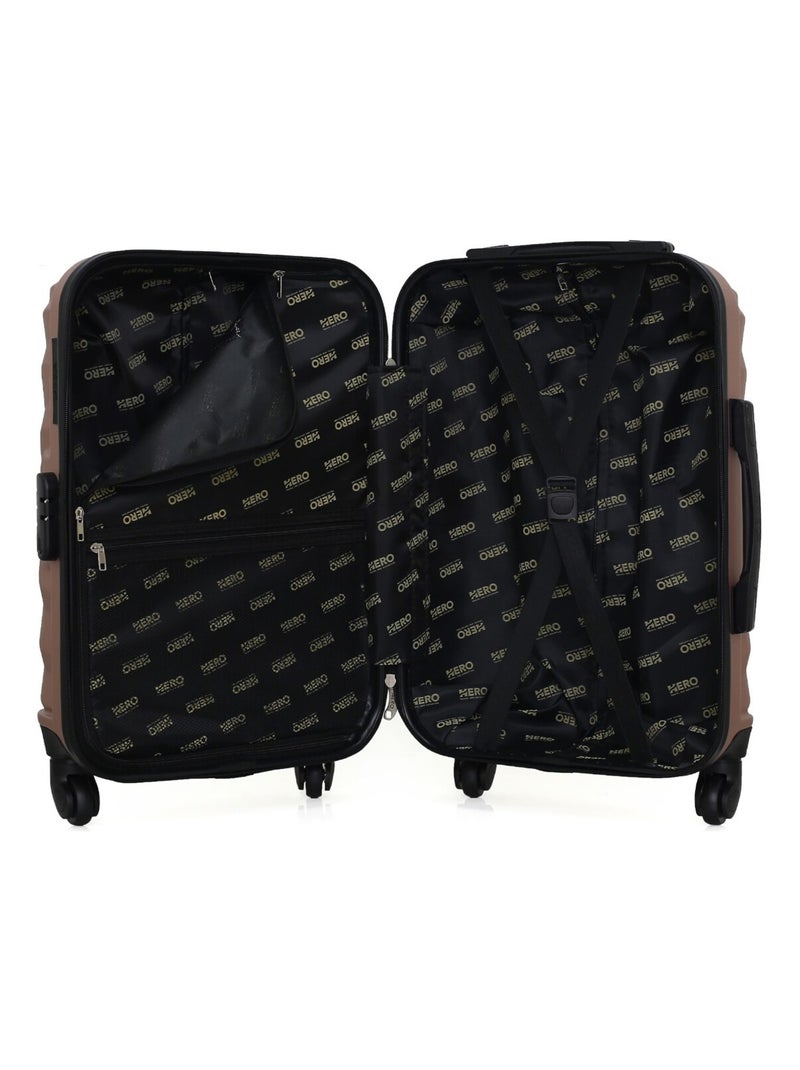 HERO - Valise Cabine LAGOS 55 cm 4 Roues Rose Métal - Kiabi